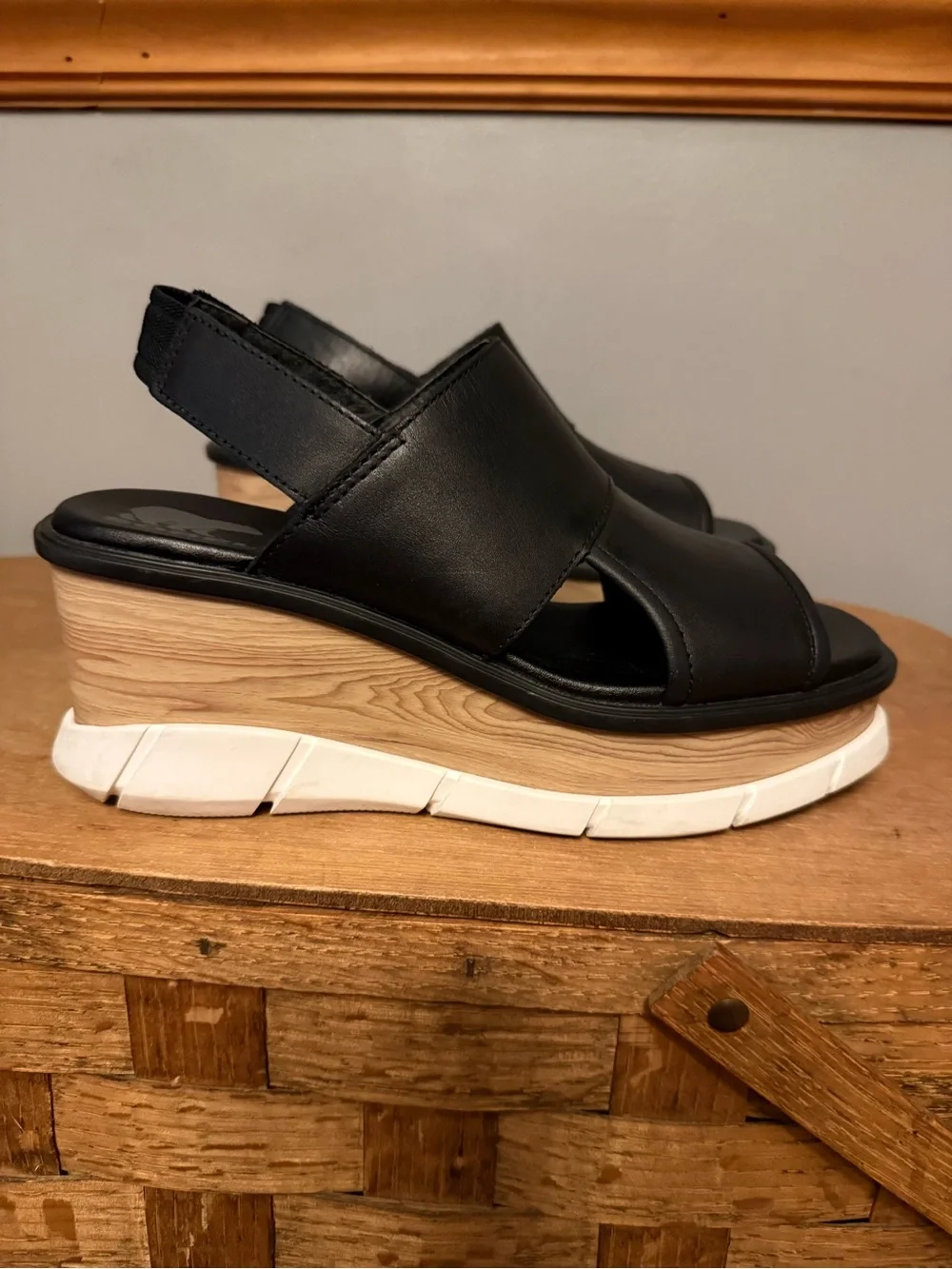 Sorel Joanie III Slingback Platform Wedge Sandals 7